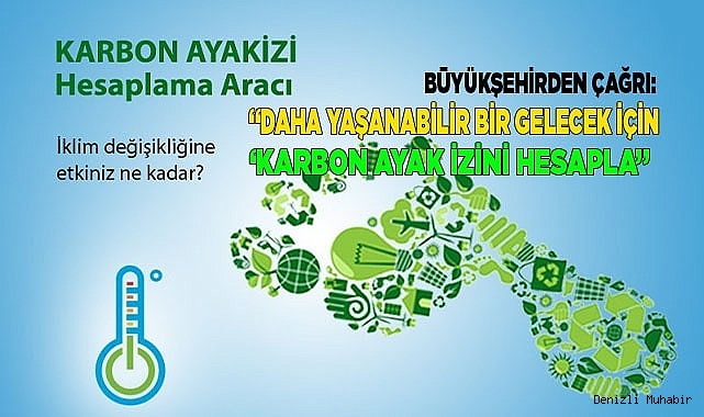 “Daha yaşanabilir bir gelecek için ‘Karbon ayak izini hesapla”