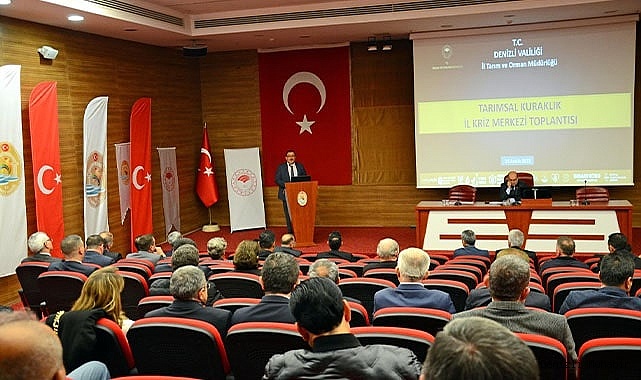 Denizli’de Kuraklık İl Kriz Merkezi Komisyonu toplandı