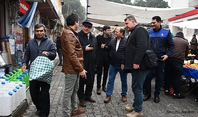 Dört Başkan Pazaryerini Gezdi Esnaf ve Vatandaşlarla Buluştu