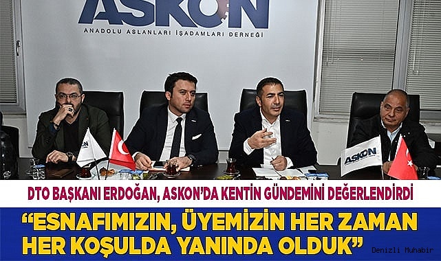 ESNAFIMIZIN ÜYEMİZİN HER ZAMAN HER KOŞULDA YANINDA OLDUK