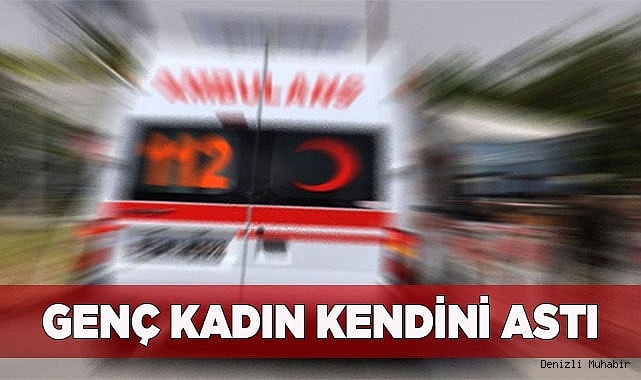Genç kadın kendini astı