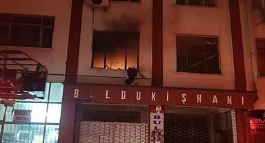 İş merkezindeki yangın korkuttu