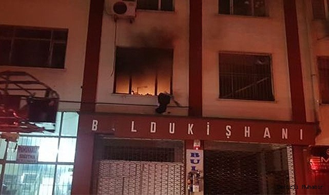 İş merkezindeki yangın korkuttu