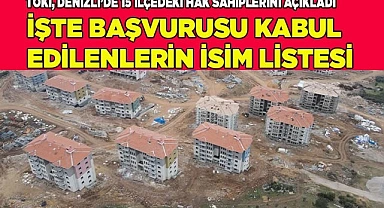 İşte başvuruları kabul edilenlerin ilçe ilçe isim listesi