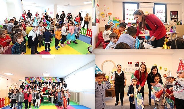 MİNİKLER YENİ YILI GÜNDÜZ BAKIMEVİ’NDE KUTLADI