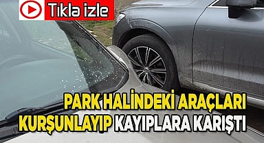 Park halindeki araçları kurşunlayıp kayıplara karıştı