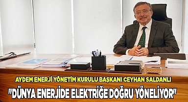 Saldanlı, "Dünya enerjide elektriğe doğru yöneliyor"