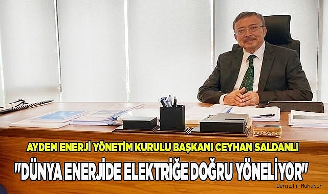 Saldanlı, "Dünya enerjide elektriğe doğru yöneliyor"