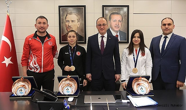 ŞAMPİYONLARDAN BAŞKAN ÖRKİ’YE ZİYARET