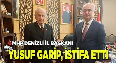 YUSUF GARİP GÖREVİNDEN İSTİFA ETTİ