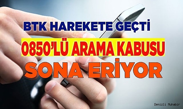 0850’lü aramalara son