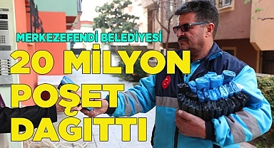 20 MİLYON 160 BİN ADET ATIK POŞETİ DAĞITILDI