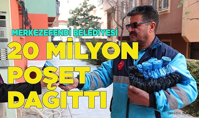 20 MİLYON 160 BİN ADET ATIK POŞETİ DAĞITILDI