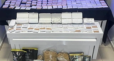 3 şüpheli çok sayıda kaçak malzemeyle yakalandı