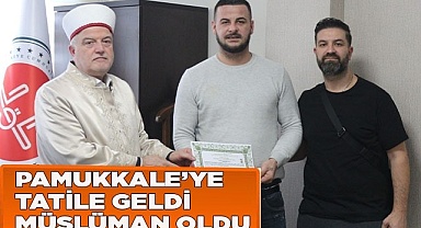 Barthelemy'di, 'Muhammed Mehdi' ismini alarak Müslüman oldu