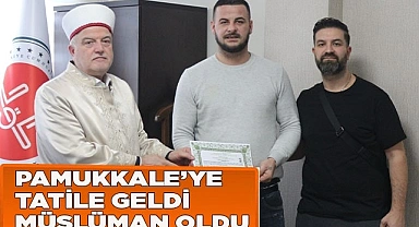 Barthelemy'di, 'Muhammed Mehdi' ismini alarak Müslüman oldu