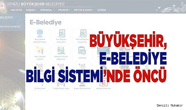 Büyükşehir, e-Belediye Bilgi Sistemi’nde öncü