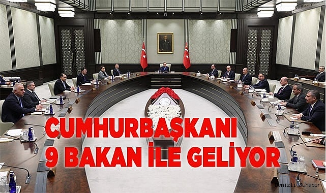 Cumhurbaşkanı Erdoğan Denizli’ye 9 bakanı ile gelecek