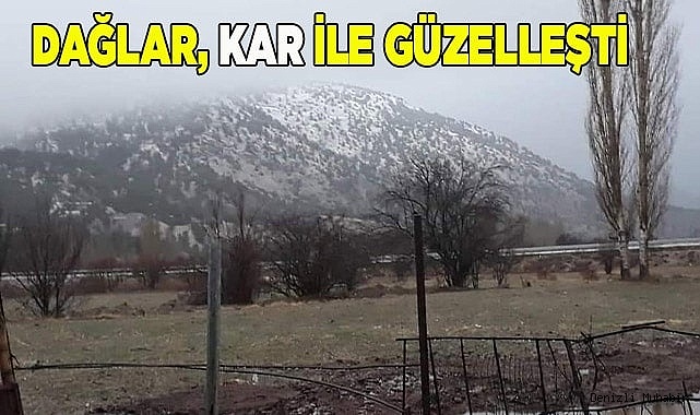 Dağlar, kar ile güzelleşti