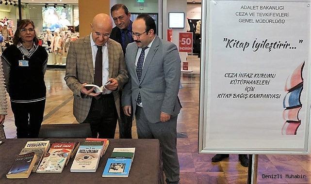 Denizli’de ceza infaz kurumu kütüphaneleri için kitap bağışı kampanyası başlatıldı