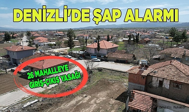 Denizli'de şap alarmı