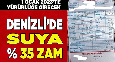 Denizli'de su zamlandı