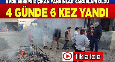 Denizli’de tek katlı evde çıkan sebepsiz yangınlar ailenin kabusu oldu