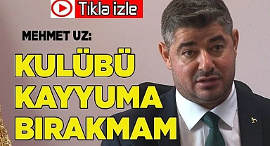 Denizlispor Başkanı Uz: “Kulübü kayyuma bırakamam”