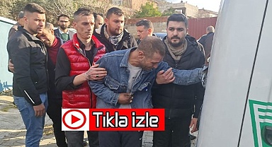 Eşi ve çocuklarına son kez dokunan acılı baba yürekleri dağladı