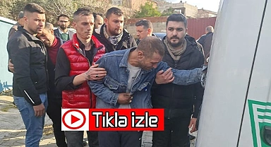 Eşi ve çocuklarına son kez dokunan acılı baba yürekleri dağladı