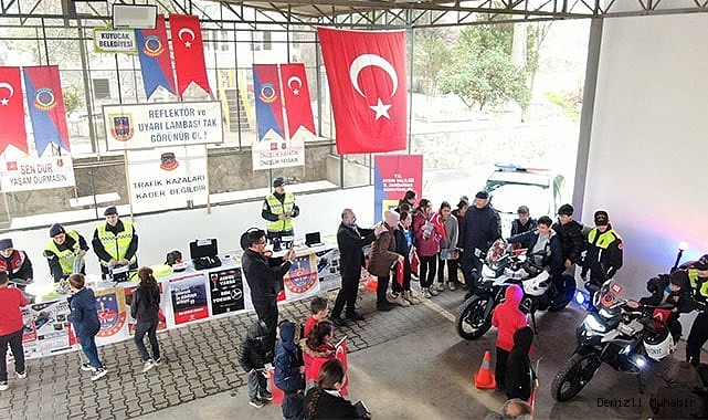 Jandarma reflektör kullanımına dikkat çekti