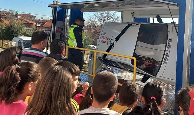 Jandarmadan öğrencilere trafik eğitimi