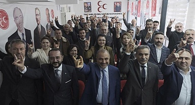 MHP MYK üyeleri Uçak ve Aksoy, Başkan Yılmaz'ı ziyaret etti