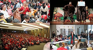 MİNİKLER ‘MASAL SAATİ’NE YOĞUN İLGİ GÖSTERDİ