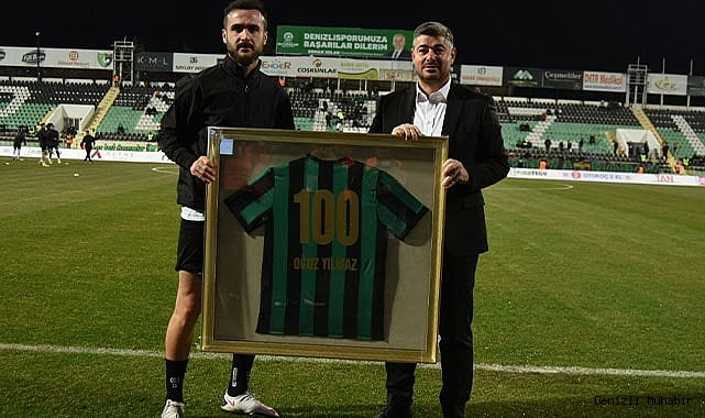 Oğuz Yılmaz, Denizlispor'da 100. maçına çıktı