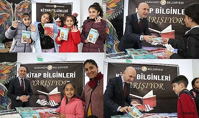 Sarayköy Belediyesi, kitap okuma yarışmasında 600 kitap hediye etti