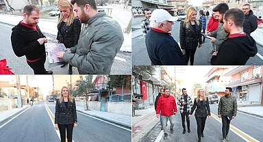 SEVİNDİK MAHALLESİ’NDE YOL VE KALDIRIM ÇALIŞMALARINDA SONA GELİNDİ