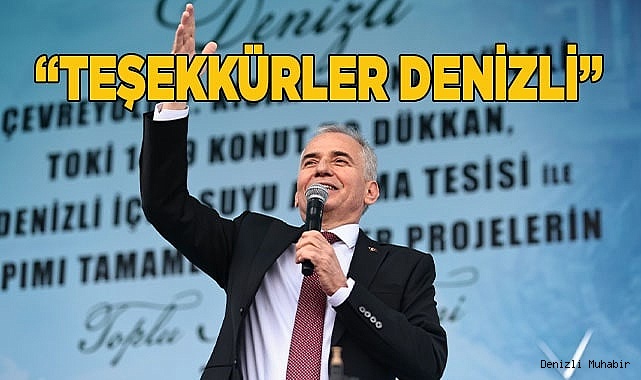 Zolan “Denizli’mize hizmet etmek onurların, gururların en üstünüdür”