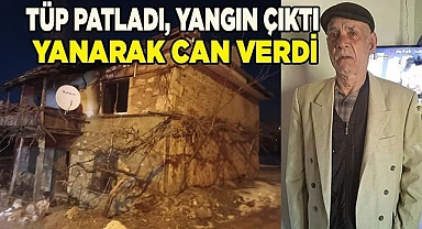 Alevlerin arasında kalan yaşlı adam hayatını kaybetti