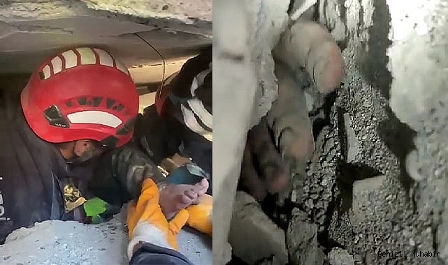 Anne ve bebeği 82 saat sonra kurtarıldı