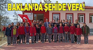 Baklan’da şehide vefa