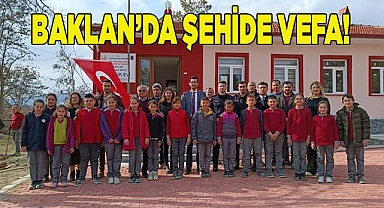 Baklan’da şehide vefa