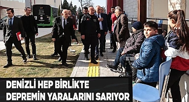 Başkan Zolan ve Vali Atik afetzedeler ile buluştu