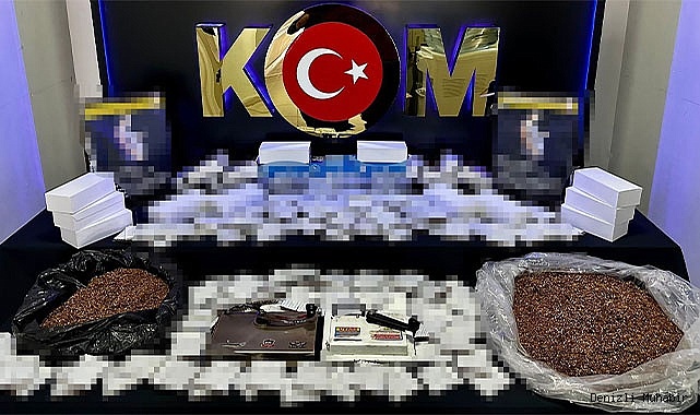Denizli'de binlerce kaçak tütün ürünü ele geçirildi