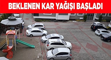 Denizli'de kar yağışı başladı