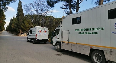 Denizli’den deprem bölgesine cenaze araçları gönderildi