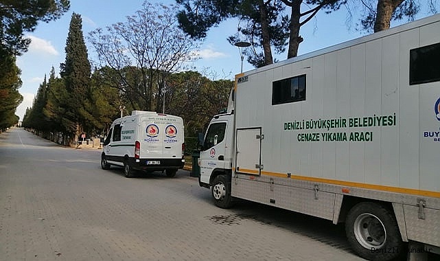 Denizli’den deprem bölgesine cenaze araçları gönderildi
