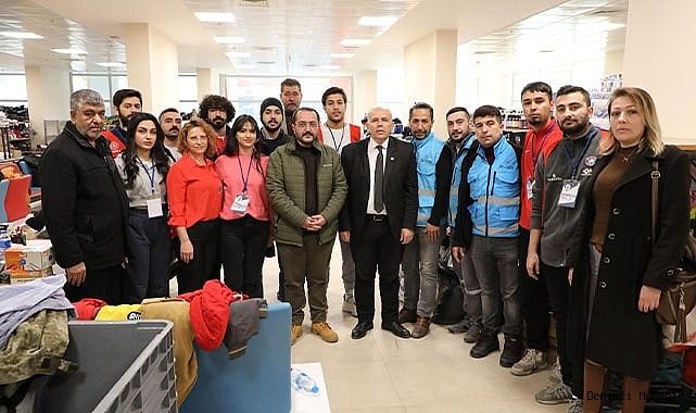 DENİZLİ MHP TEŞKİLATINDAN DEPREMZEDELERE ZİYARET