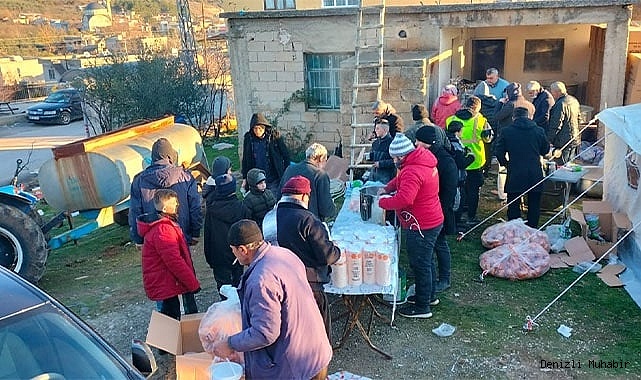 Denizli’nin sahra mutfağı deprem bölgesinde hizmete başladı