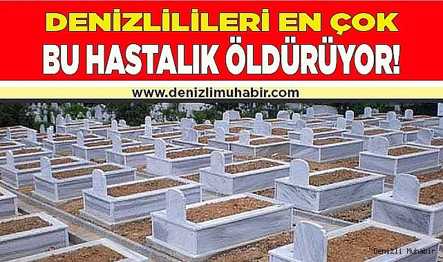 Denizlilileri en çok bu hastalık öldürüyor!